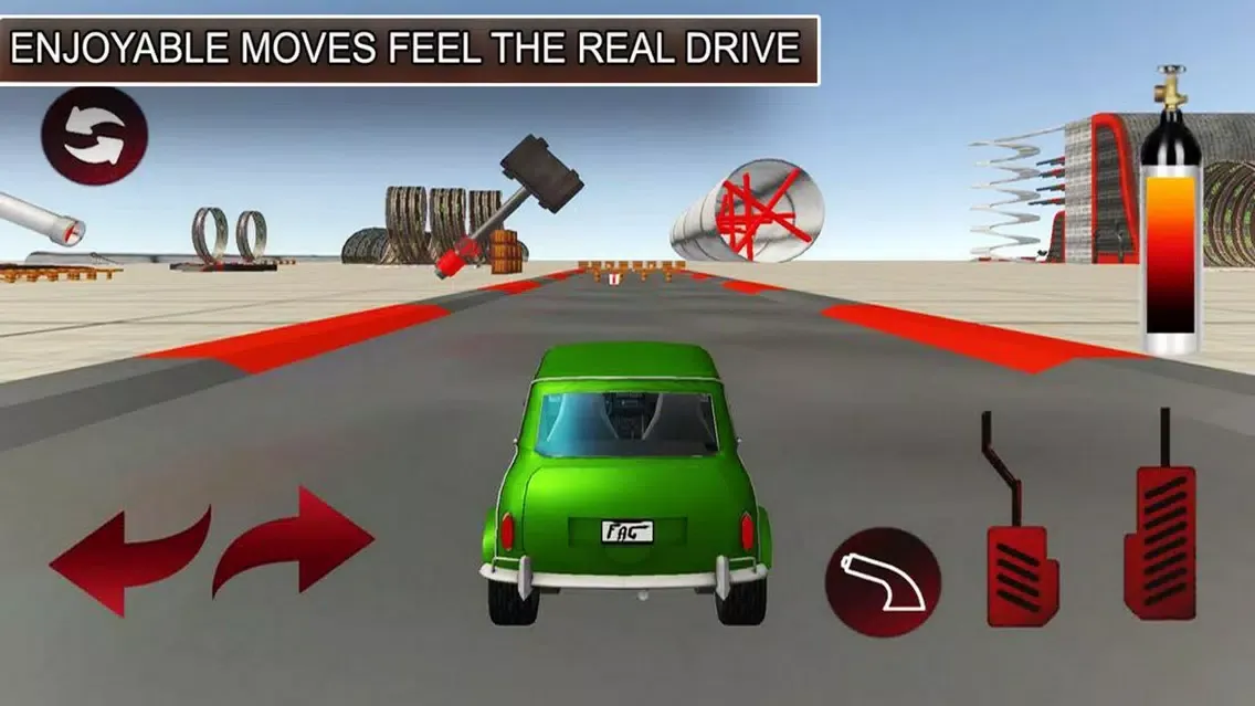 Crazy Car Obstacle Challenge スクリーンショット