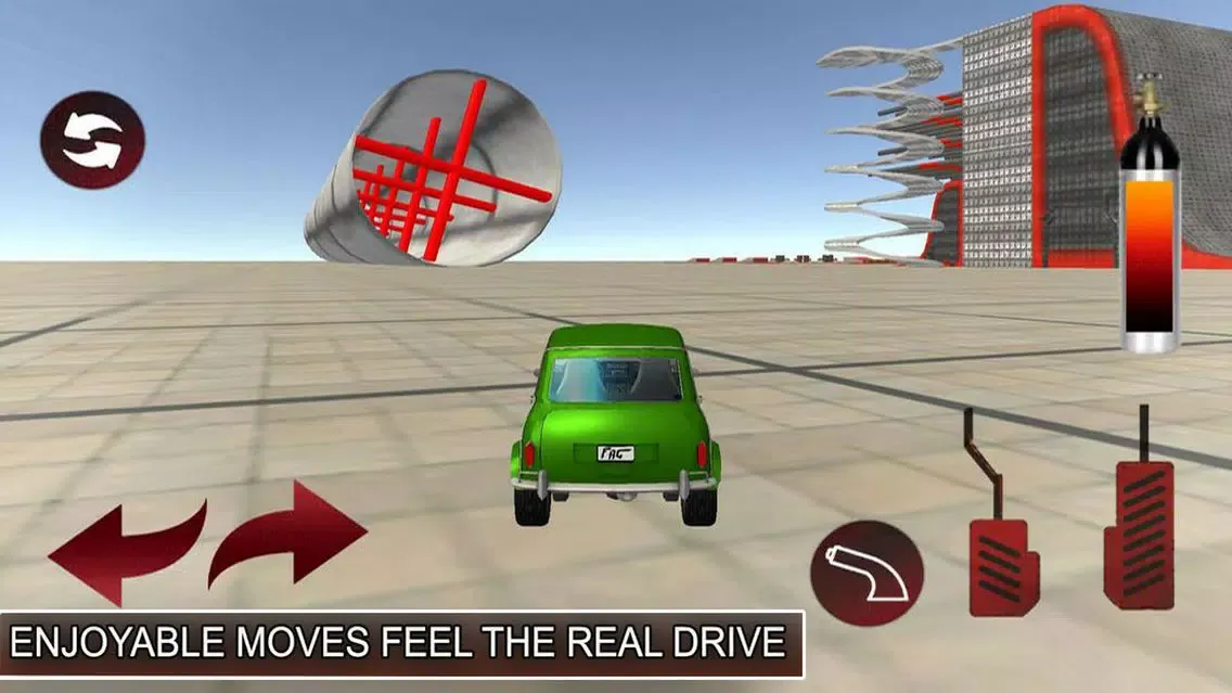Crazy Car Obstacle Challenge スクリーンショット