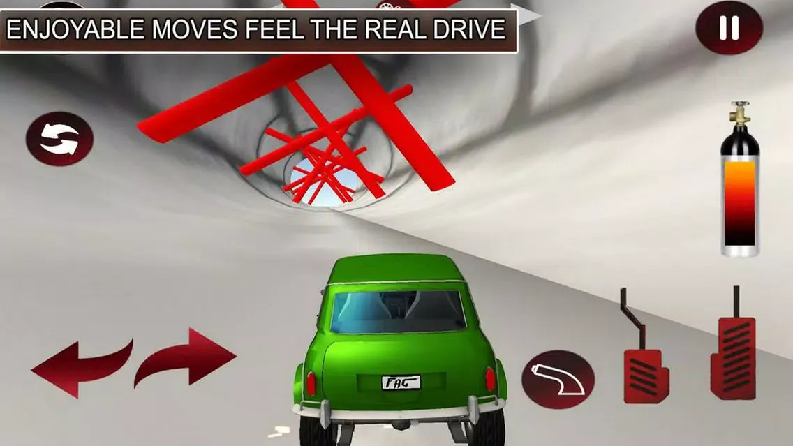 Crazy Car Obstacle Challenge スクリーンショット