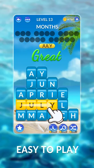 Ảnh chụp màn hình của Word Blocks - Train your Brain