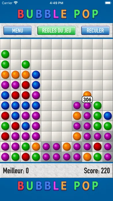 Capturas de tela do Bubble Pop