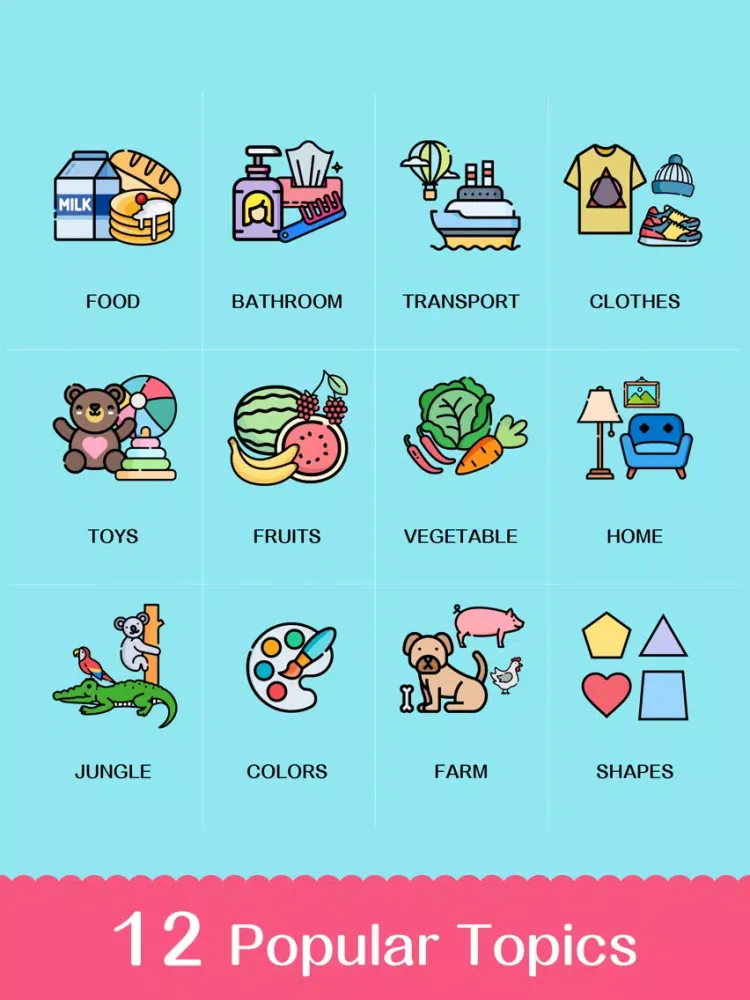 Tangkapan skrin Learning Cards 4 boys & girls iPad 