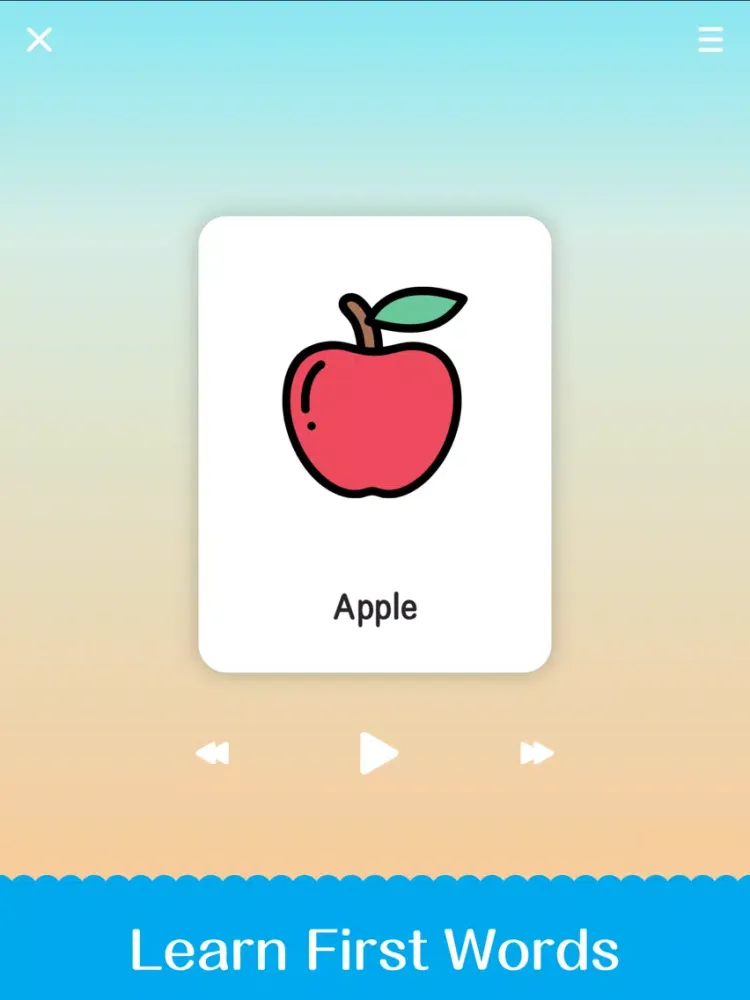 Tangkapan skrin Learning Cards 4 boys & girls iPad 