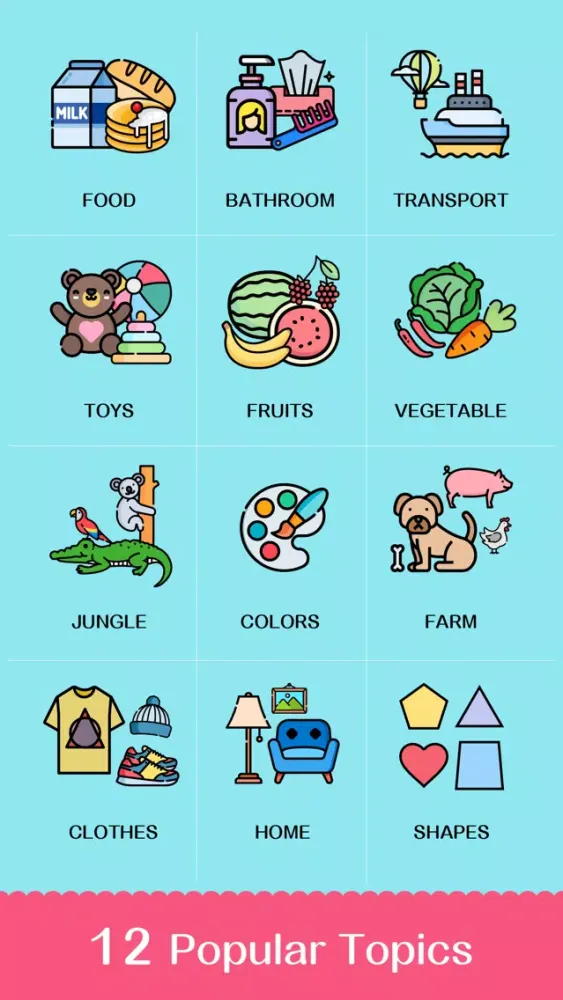 Tangkapan skrin Learning Cards 4 boys & girls