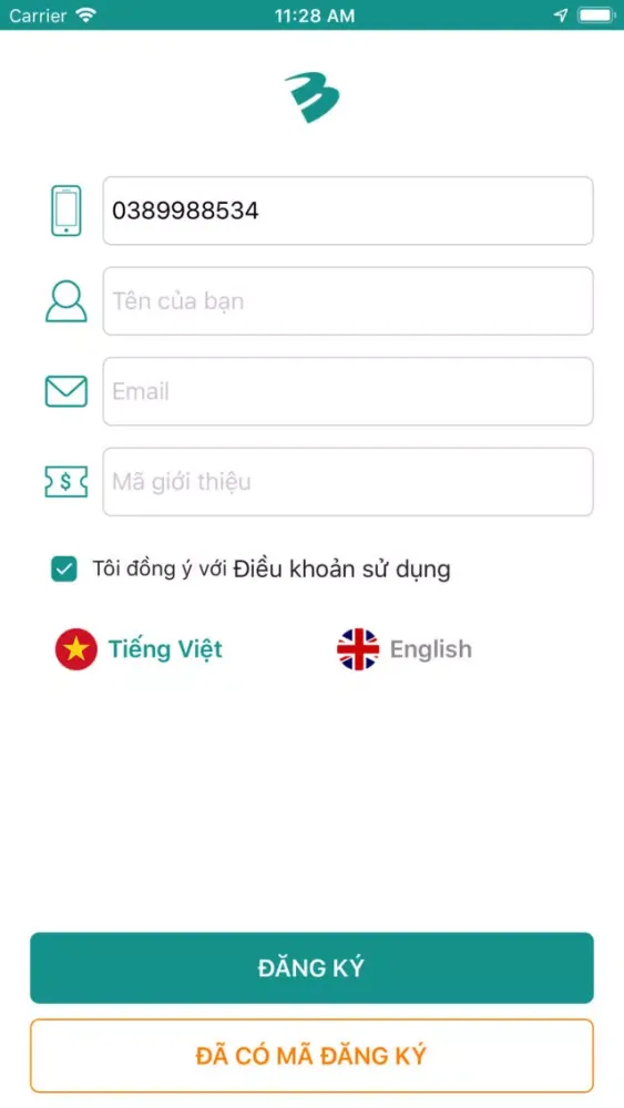 Zrzuty ekranu BAway