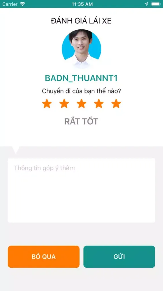 Zrzuty ekranu BAway