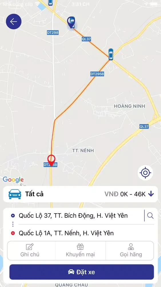 Taxi Quang Hanh スクリーンショット