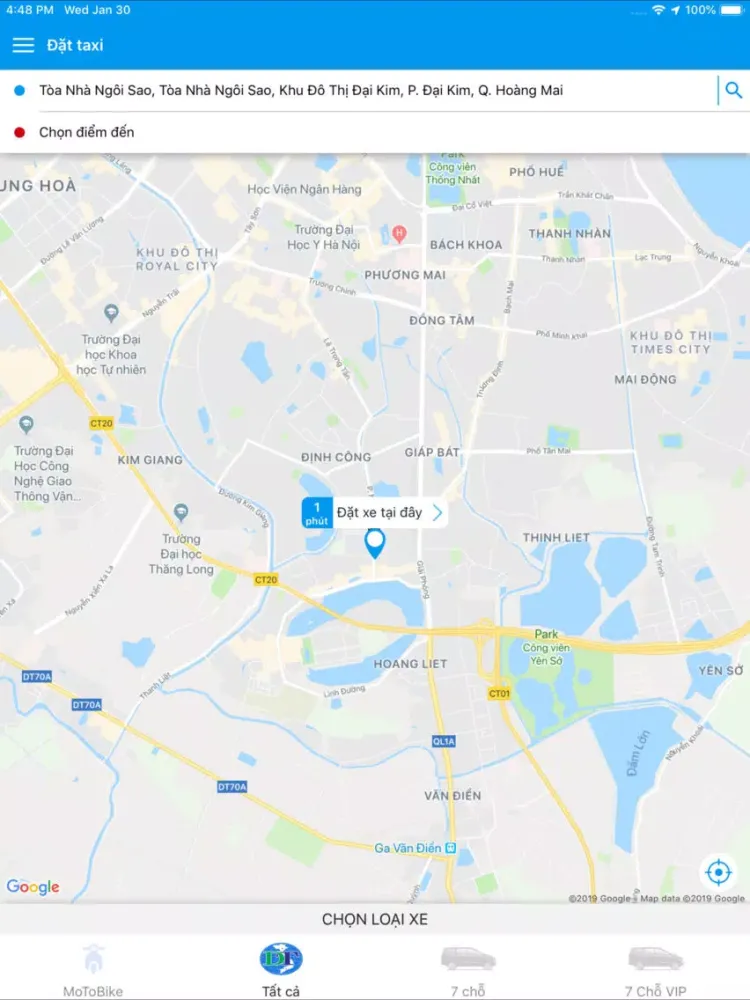 Taxi Dương Thảo. iPad 应用截图