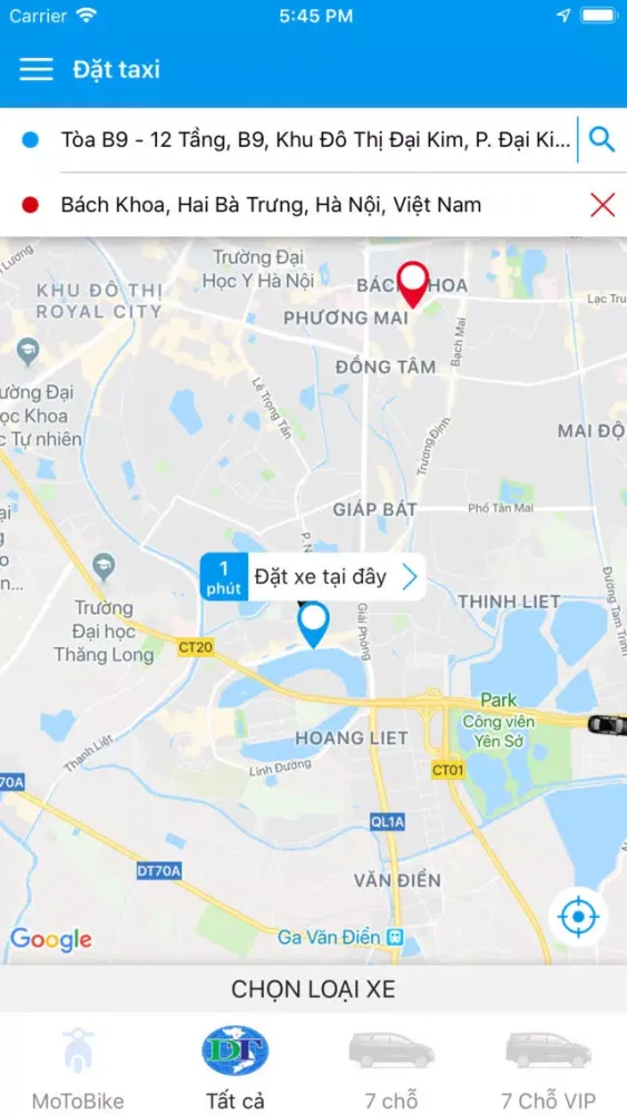 Taxi Dương Thảo.应用截图