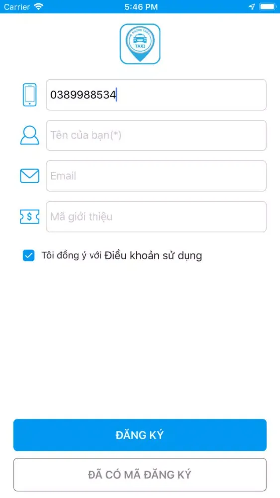 Taxi Dương Thảo.应用截图