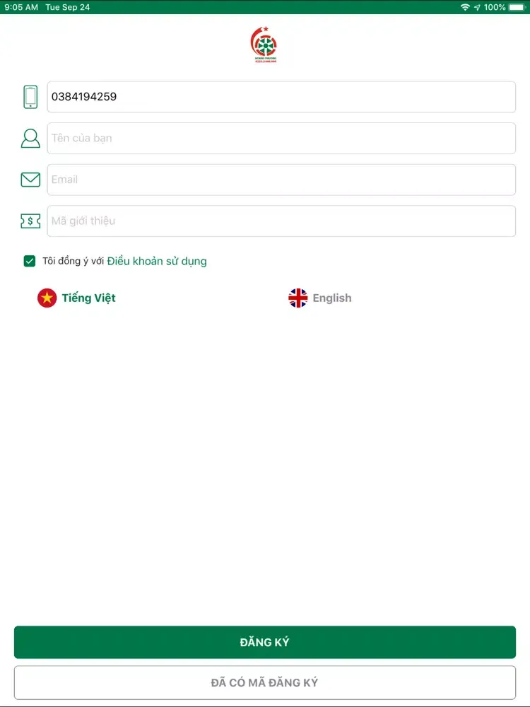 Captures d'écran de Taxi Hải Phòng iPad 