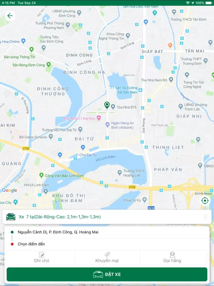 Captures d'écran de Taxi Hải Phòng iPad 
