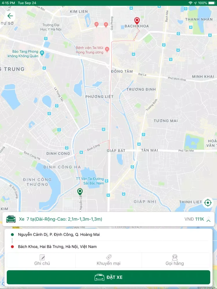 Captures d'écran de Taxi Hải Phòng iPad 