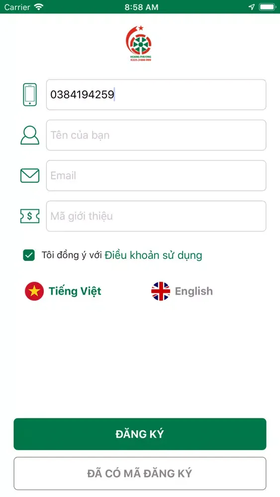 Captures d'écran de Taxi Hải Phòng