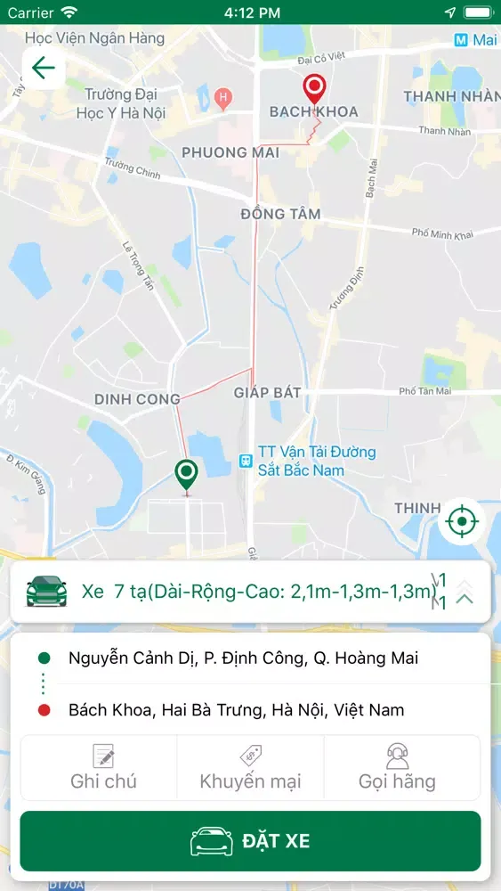 Captures d'écran de Taxi Hải Phòng