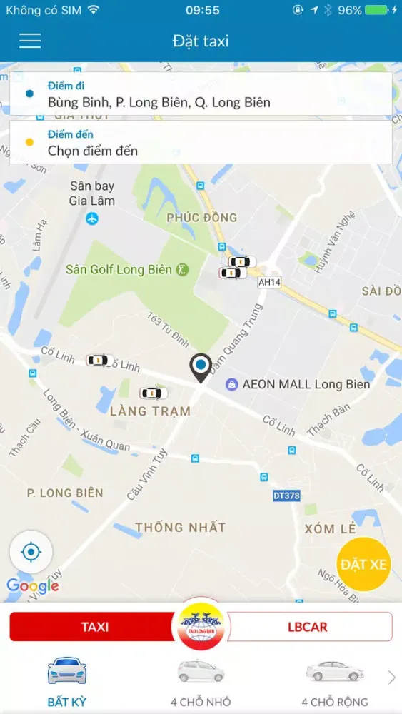 Captures d'écran de Taxi Long Biên