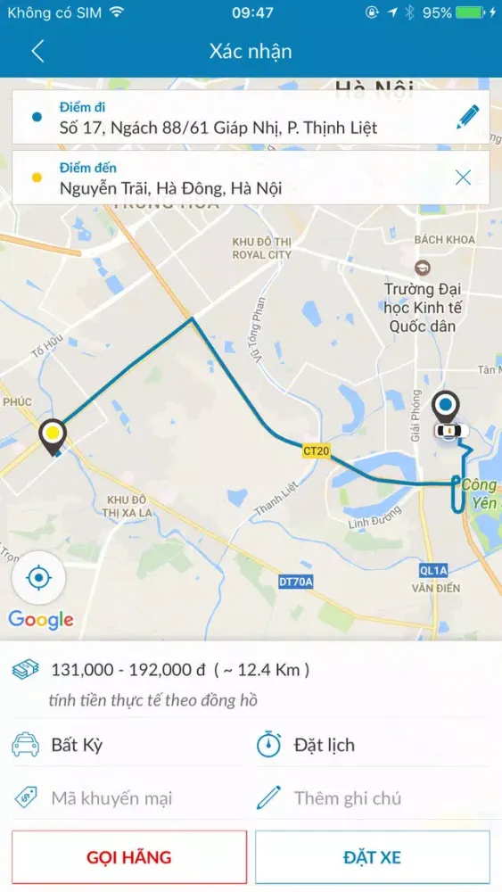 Captures d'écran de Taxi Long Biên