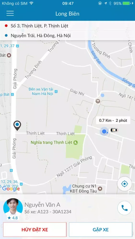 Captures d'écran de Taxi Long Biên