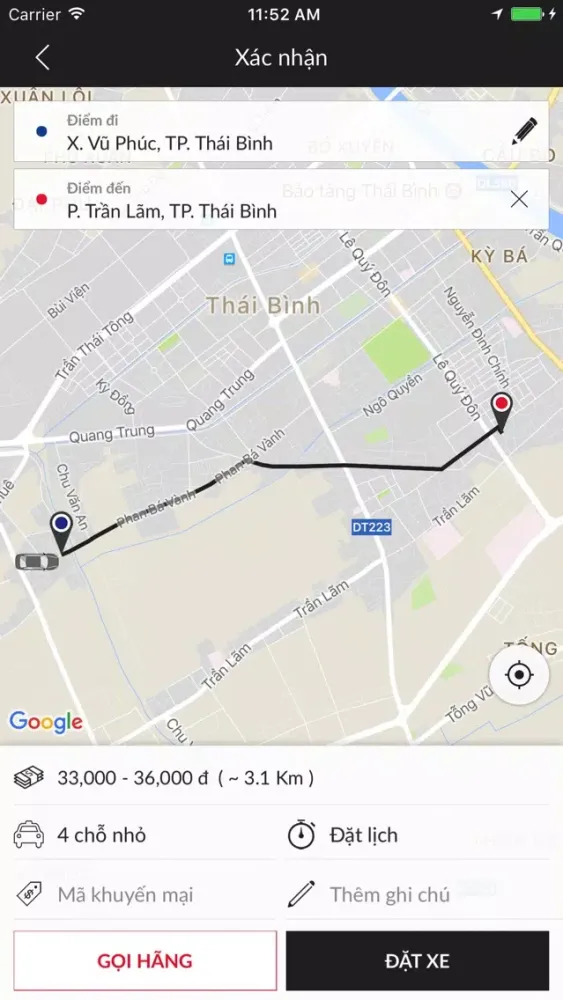 Zrzuty ekranu Taxi Phiệt Học