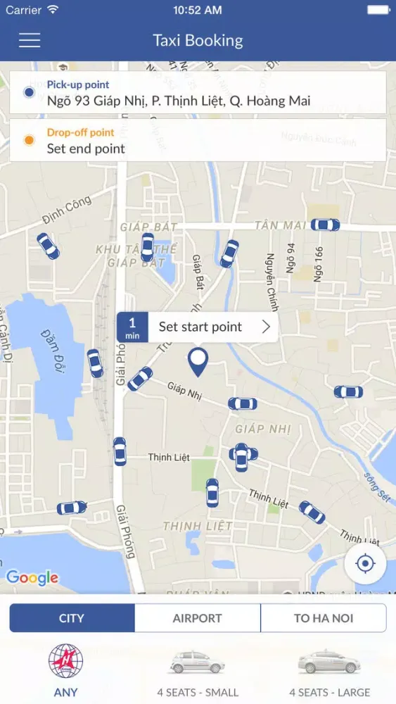 Screenshot di SaoHaNoi Taxi