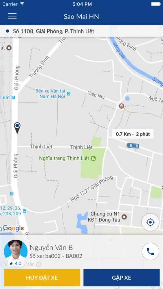 Zrzuty ekranu Sao Mai Taxi