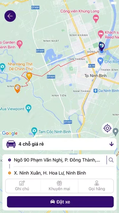 ภาพหน้าจอของ Taxi Minh Long
