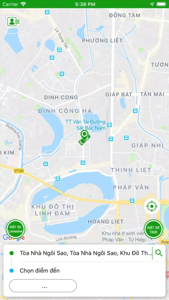 Capturas de tela do Taxi Vân Đồn Xanh