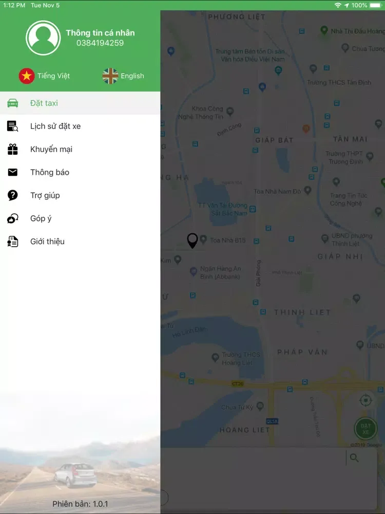 Screenshot di Taxi Phiệt Học iPad 
