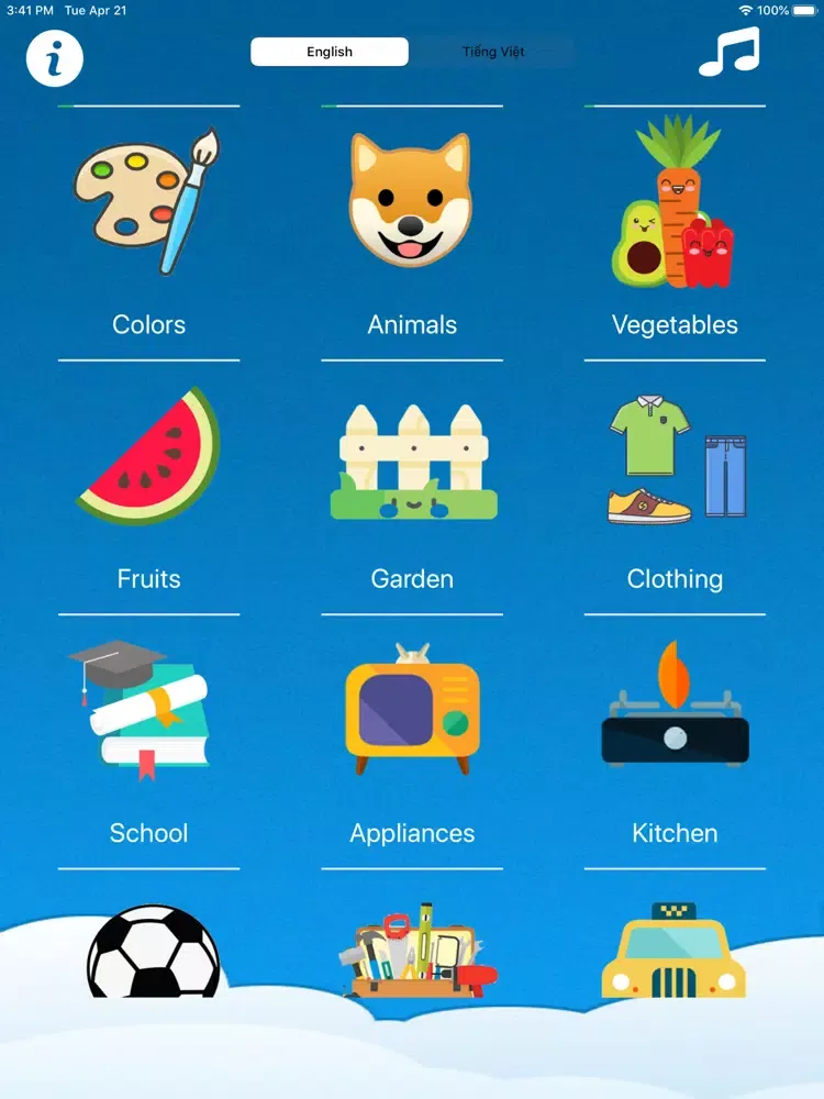 Song Ngữ Anh Việt iPad  Screenshots