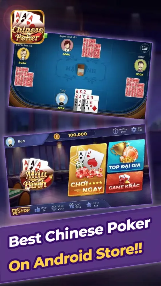Chinese Poker Ekran Görüntüleri