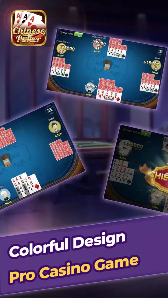 Chinese Poker Ekran Görüntüleri