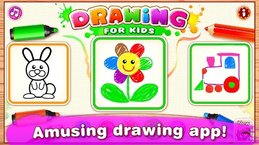Bini Drawing for Kids Games应用截图