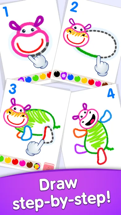 Drawing kids games for toddler سکرین شاٹس