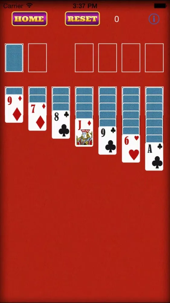 ภาพหน้าจอของ `` Ace King Solitaire Game