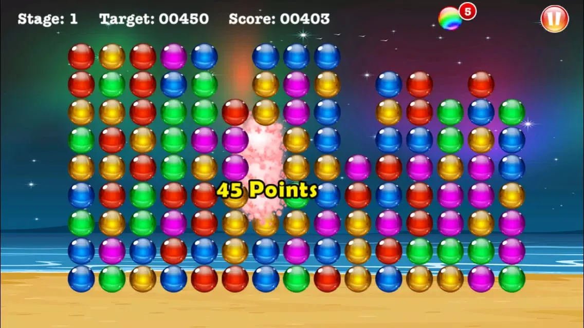ภาพหน้าจอของ A Bubble Bust Popping Mania