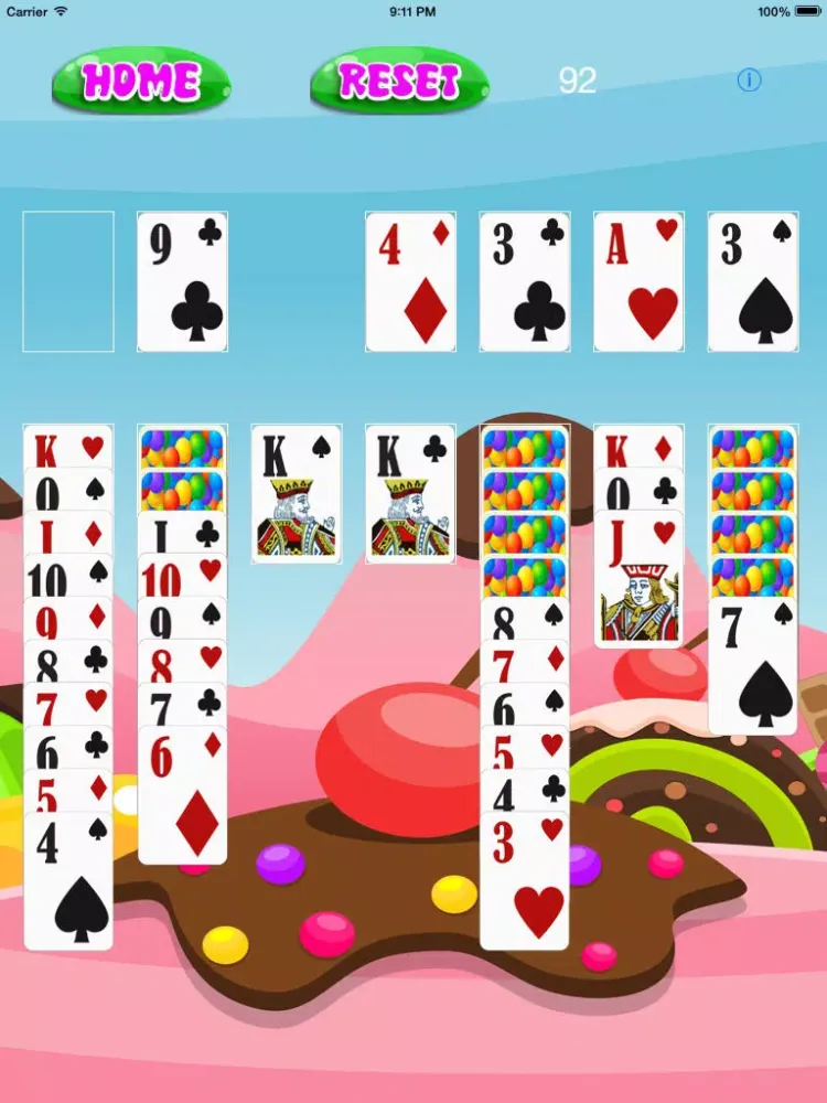 Captures d'écran de `` A Sweet Candy Solitaire - Patience and Skill Card Game iPad 