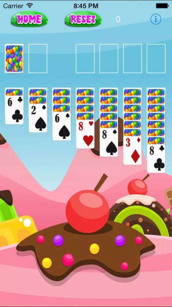 Captures d'écran de `` A Sweet Candy Solitaire - Patience and Skill Card Game