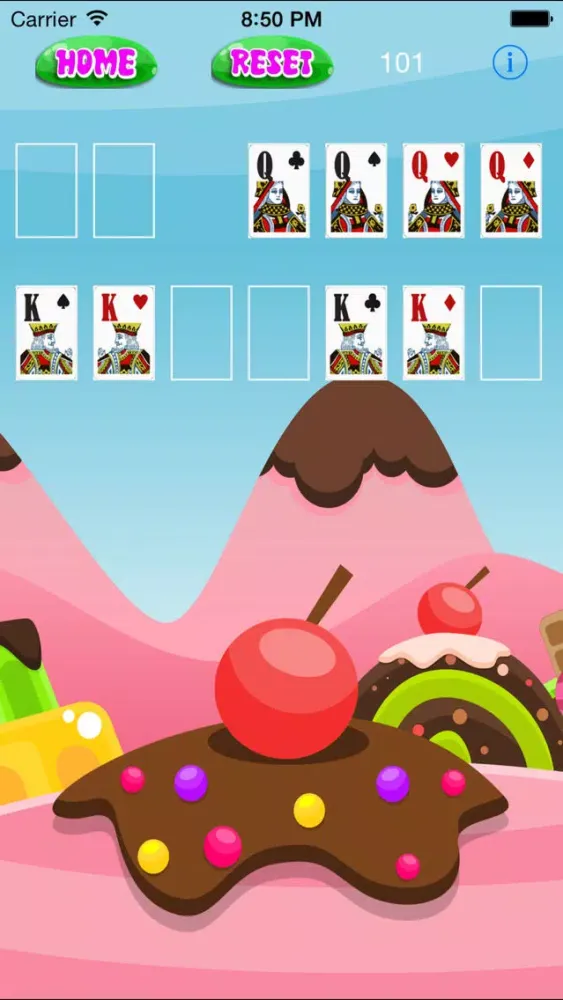 Captures d'écran de `` A Sweet Candy Solitaire - Patience and Skill Card Game