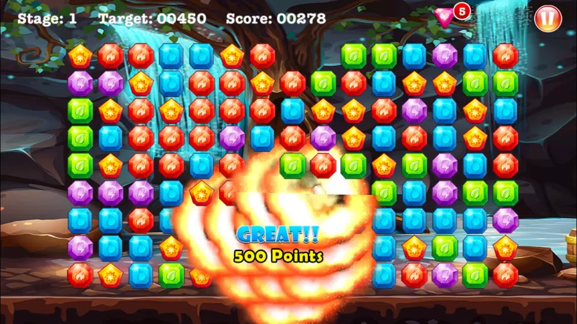 A Gemstone Merge Jewel Pop- Connect Opals, Emeralds and Gems To Score Big应用截图
