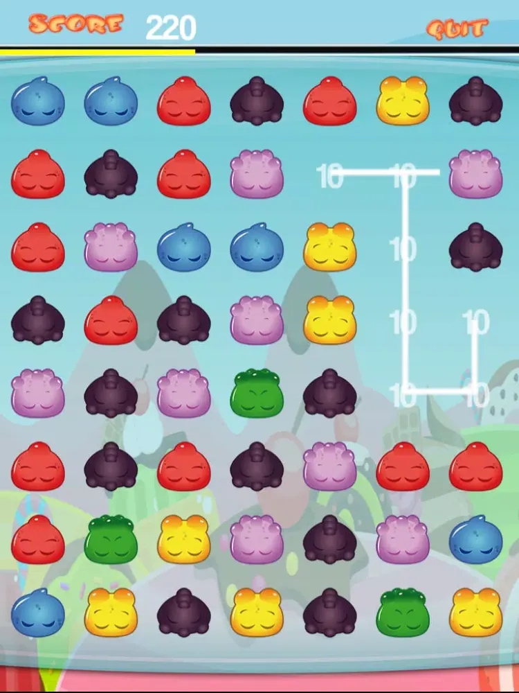 A Jelly Connect Mania Gummi Match 3 iPad 应用截图