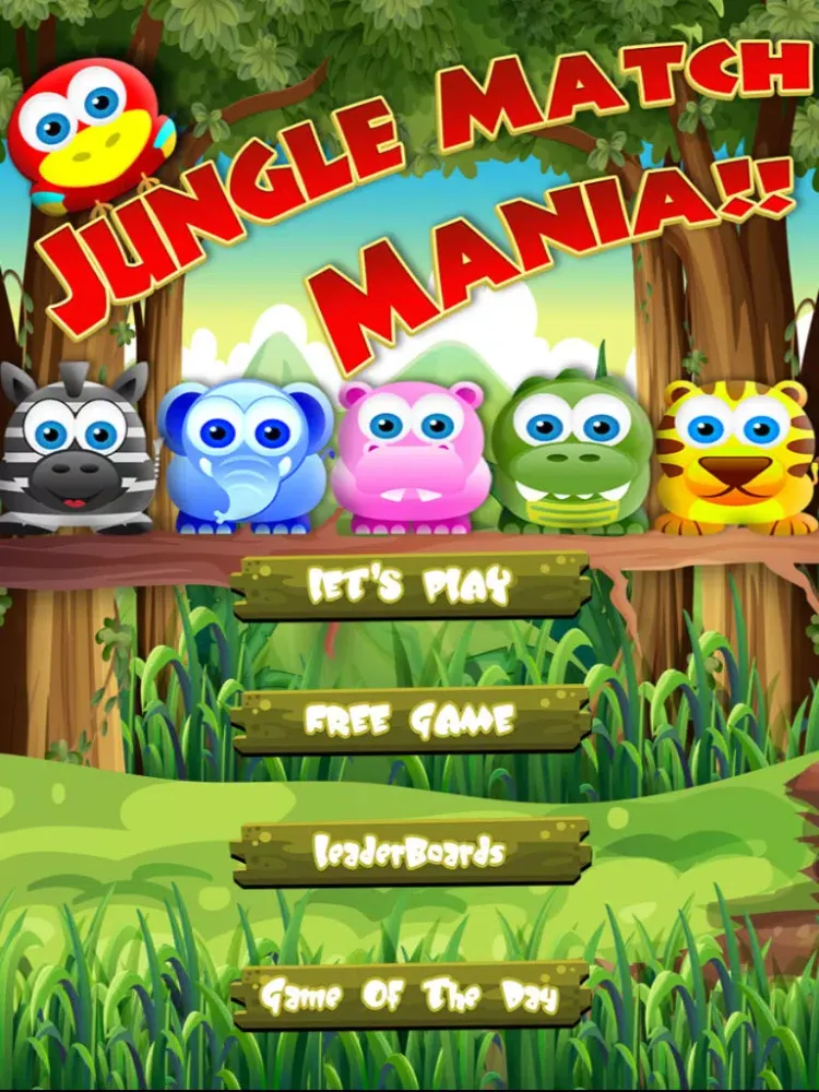 A Jungle Match Mania - Interconnect Wild Emoji Animals To Win iPad  स्क्रीनशॉट