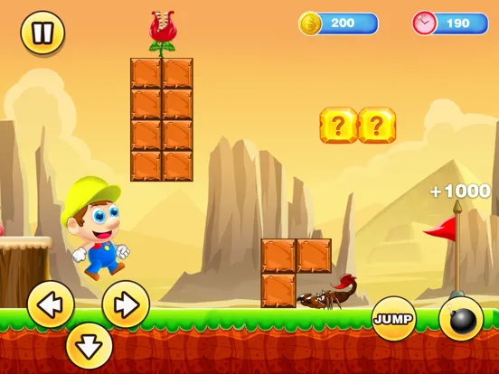 Bob World: Super Bro Run Game iPad  Ekran Görüntüleri