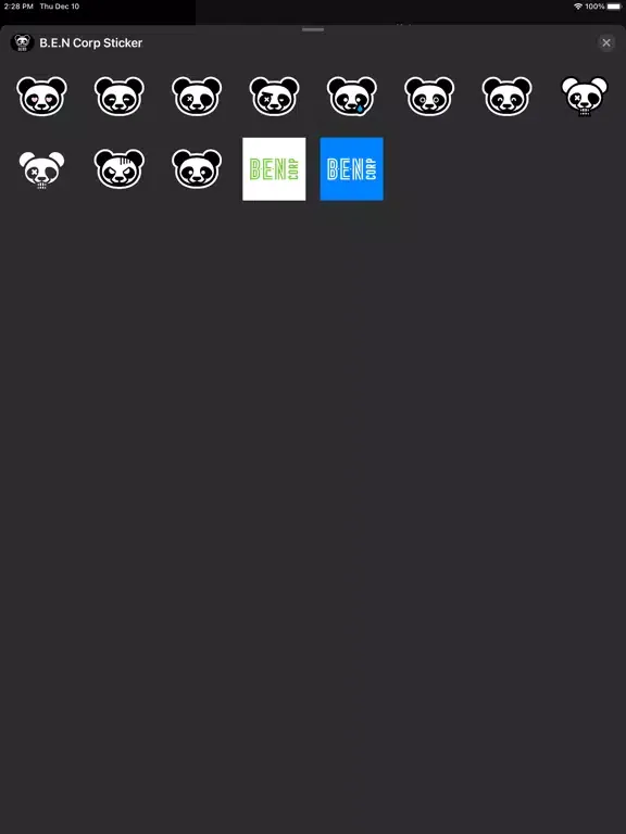 Capturas de tela do B.E.N Corp Emoji iPad 