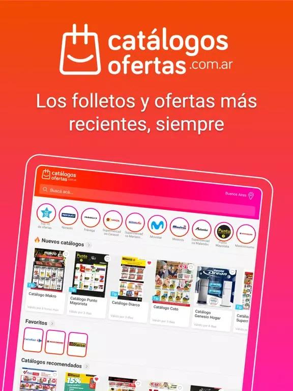 Capturas de pantalla de Catálogos y ofertas Argentina iPad 