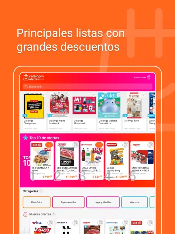 Capturas de pantalla de Catálogos y ofertas Argentina iPad 