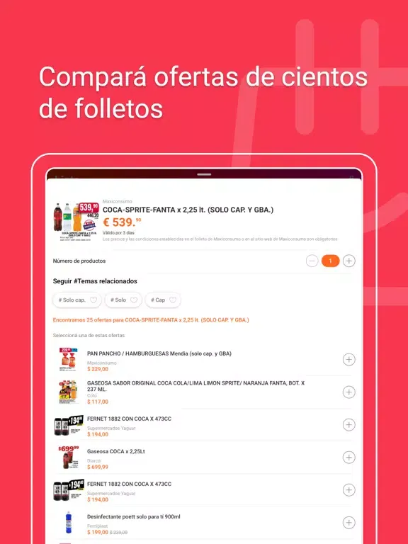 Capturas de pantalla de Catálogos y ofertas Argentina iPad 