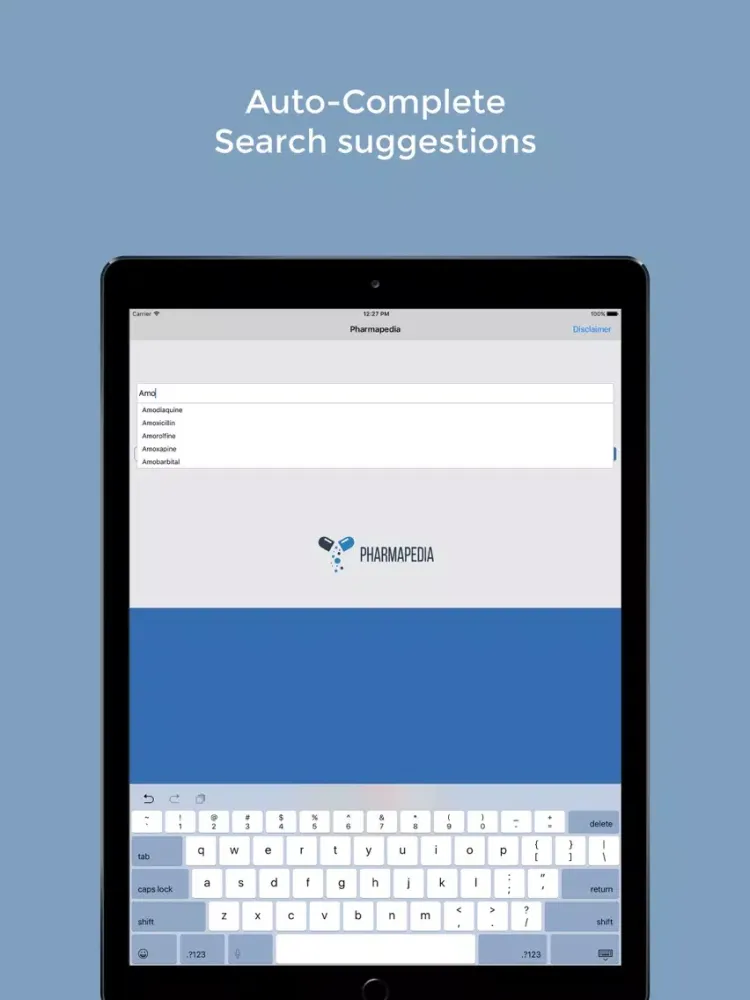 Zrzuty ekranu Pharmapedia - Free Medicine Encyclopedia iPad 