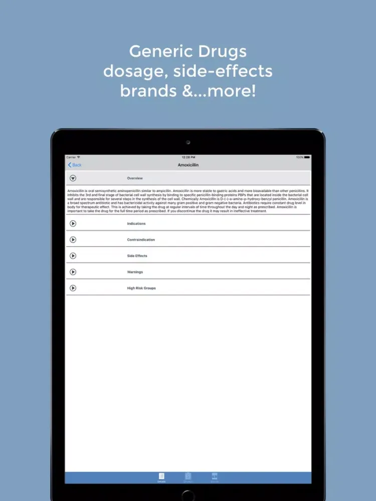Zrzuty ekranu Pharmapedia - Free Medicine Encyclopedia iPad 