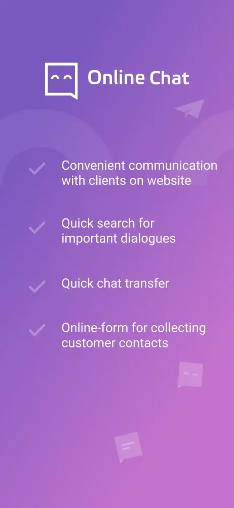 Capturas de tela do Binotel Online Chat