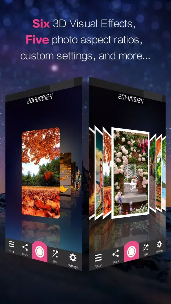 Tangkapan skrin 3D Album-Visual Timeline